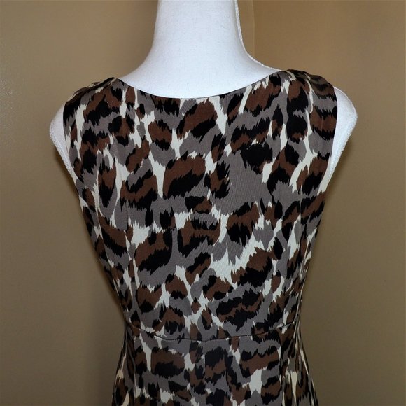 'Perceptions New York' Animal Print Dress Size 12 - Picture 8 of 9